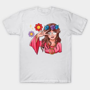 hippie girl T-Shirt